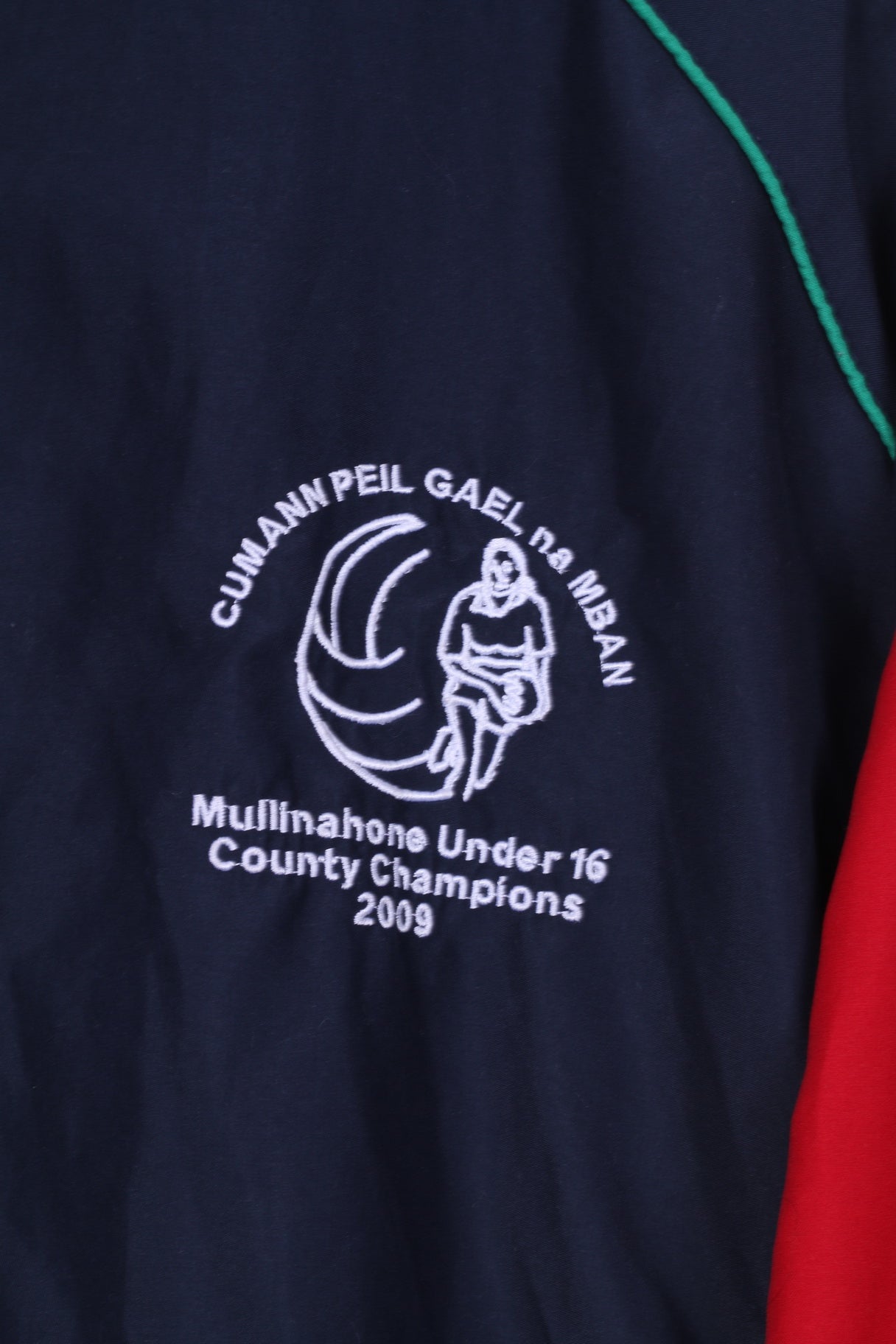Azzuri Sport Cumann Peil Gael na MBAN Mens S Giacca Full Zipper Navy Sportswear Leggero Mullinahone Under 16 County Chamions 2009 
