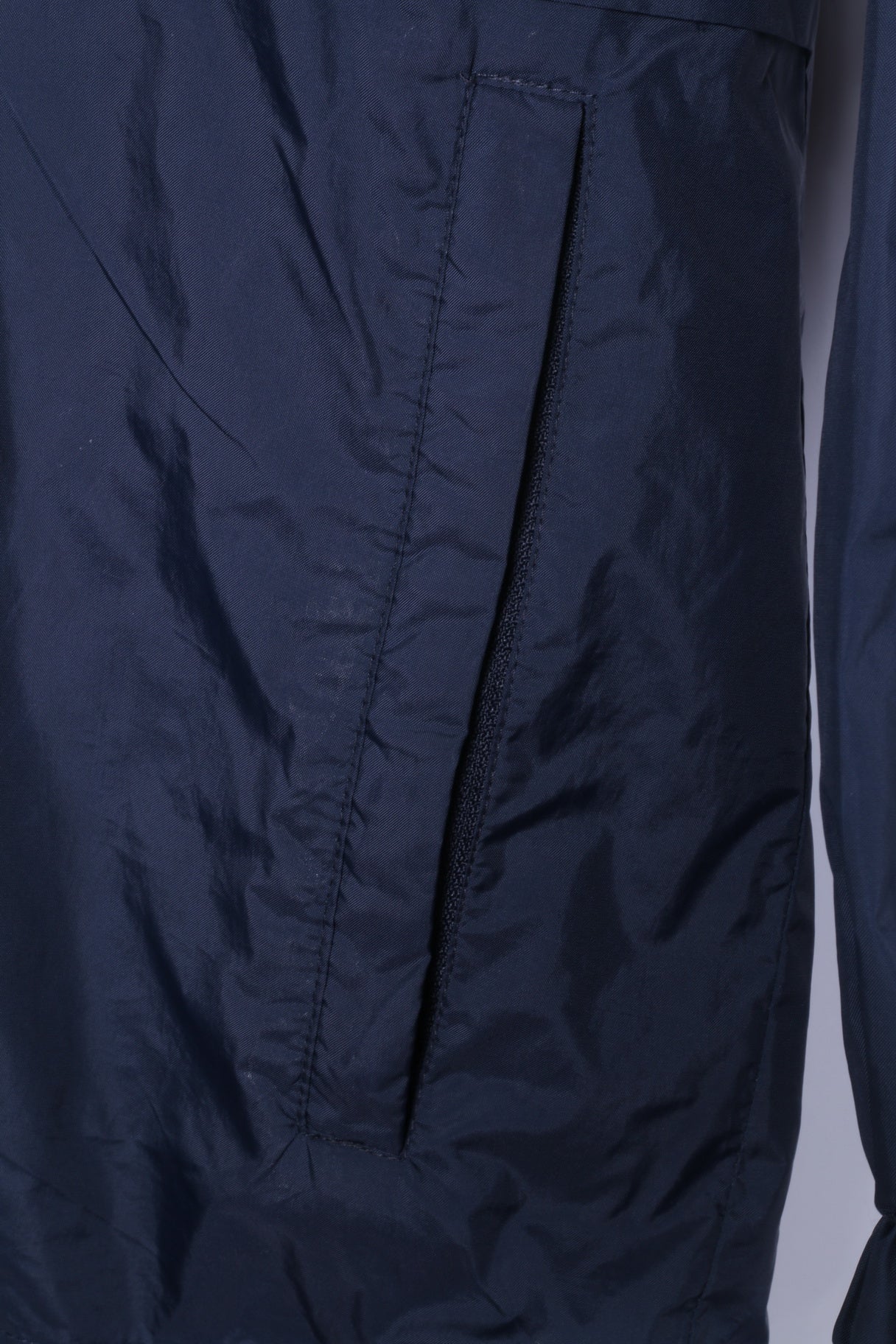 Game Gear Veste pour garçon de 13 à 14 ans en nylon bleu marine avec capuche cachée