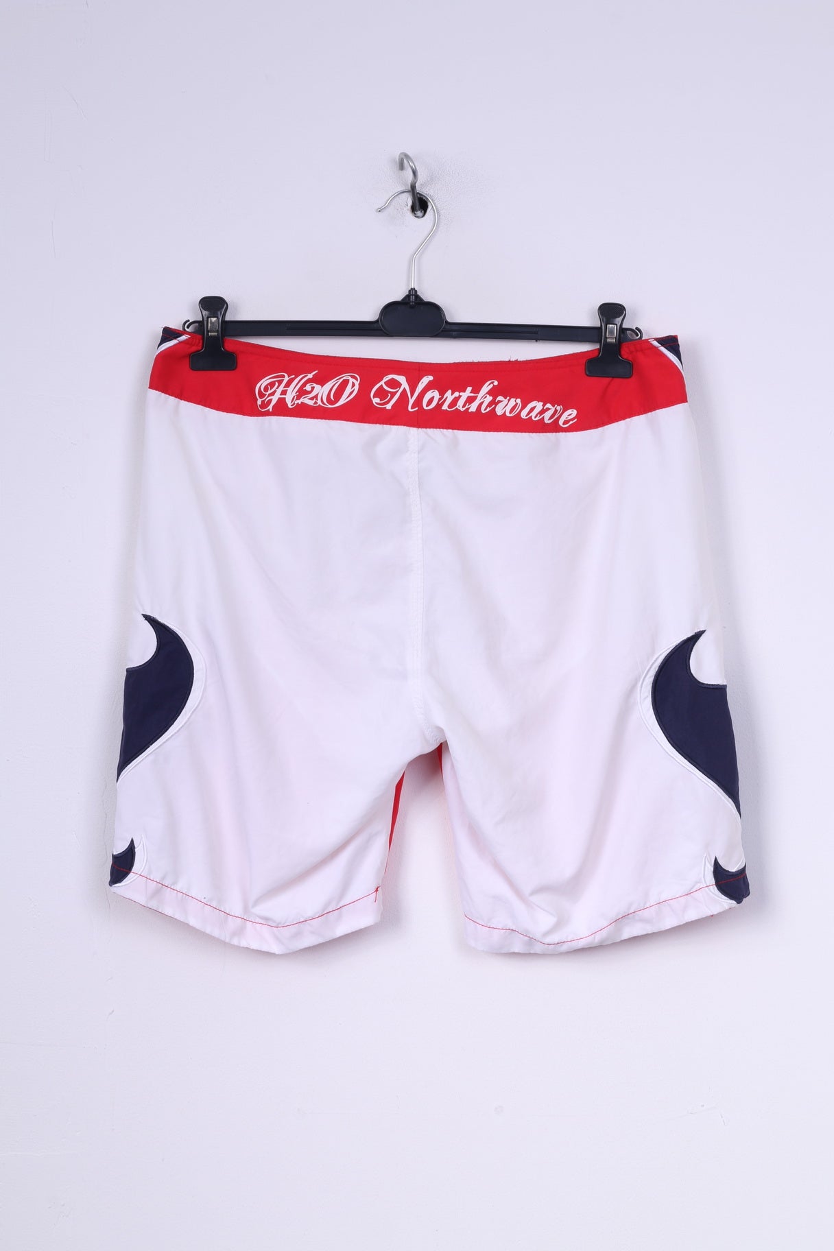 H2O Mens L Shorts Swimpants Red Sportswear Mesh Lined