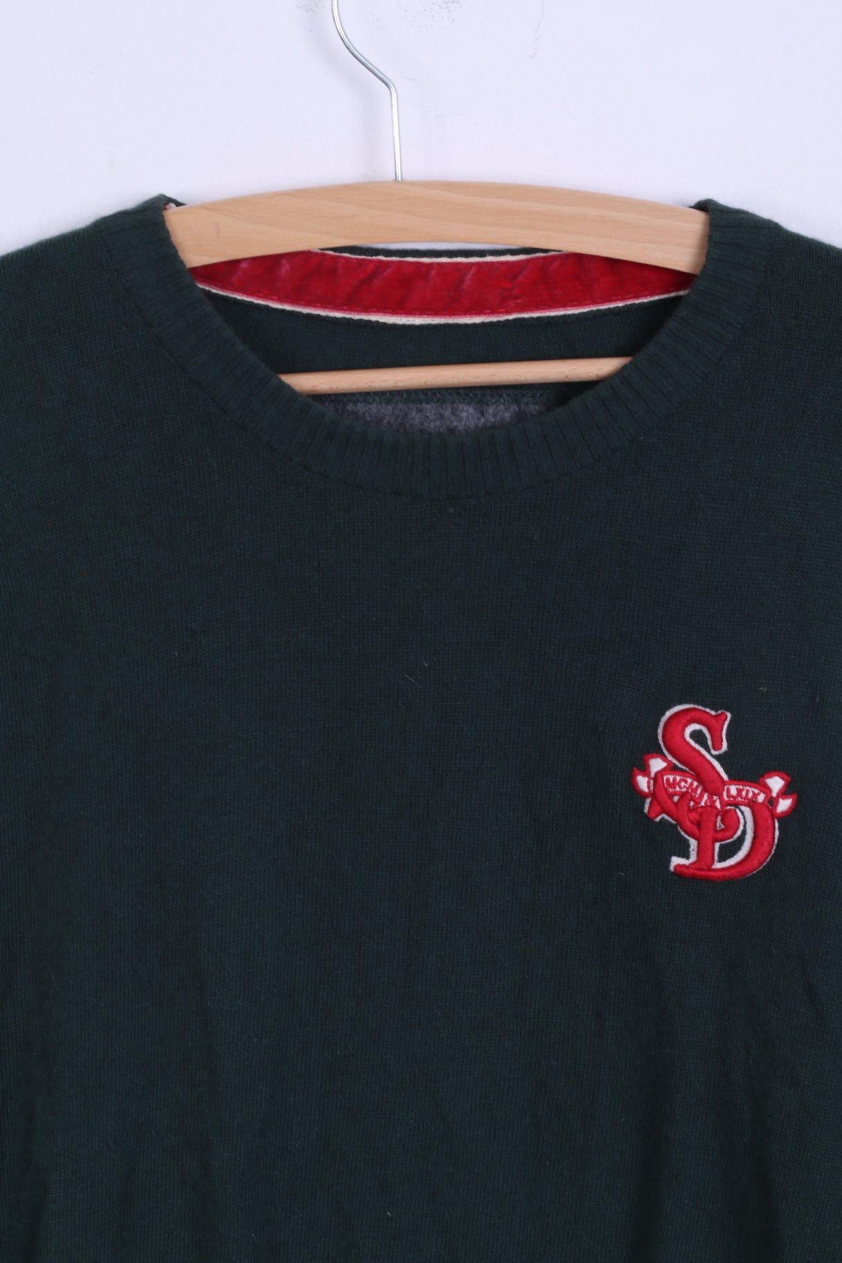 Superdry Pull M Jumper Vert Cotton Japan Pull Ras Du Cou Homme