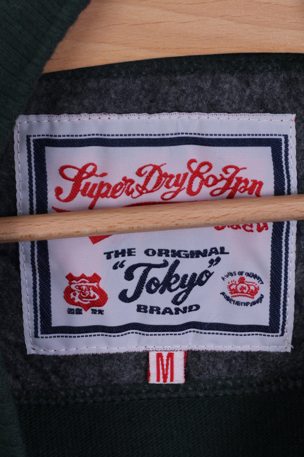 Superdry Pull M Jumper Vert Cotton Japan Pull Ras Du Cou Homme