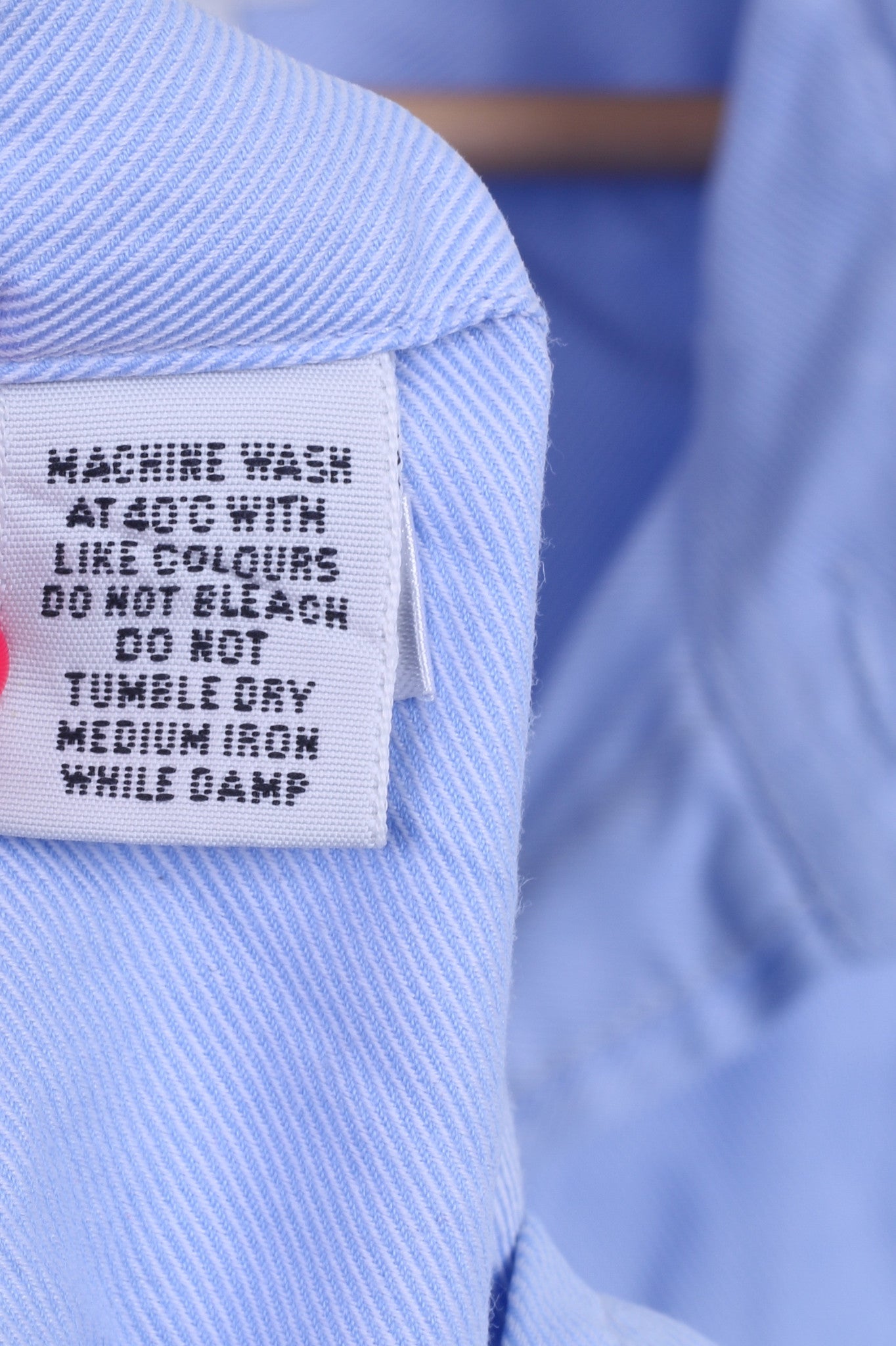 TM Lewin Chemise formelle pour homme 17 34,5 XXL Bleu Boutons de manchette en coton