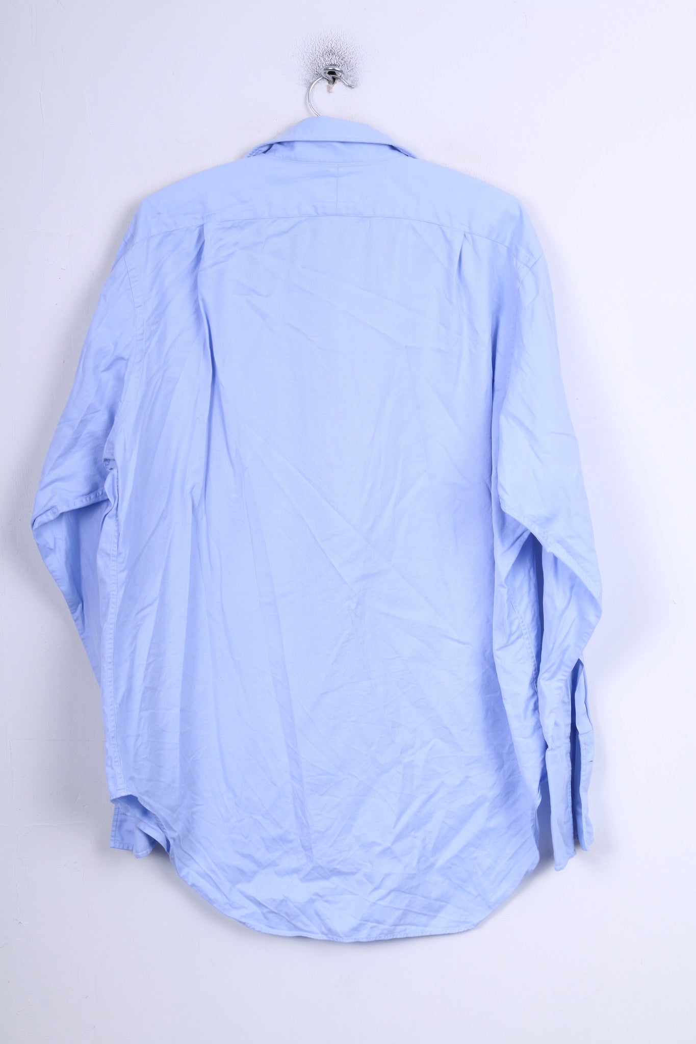 TM Lewin Chemise formelle pour homme 17 34,5 XXL Bleu Boutons de manchette en coton