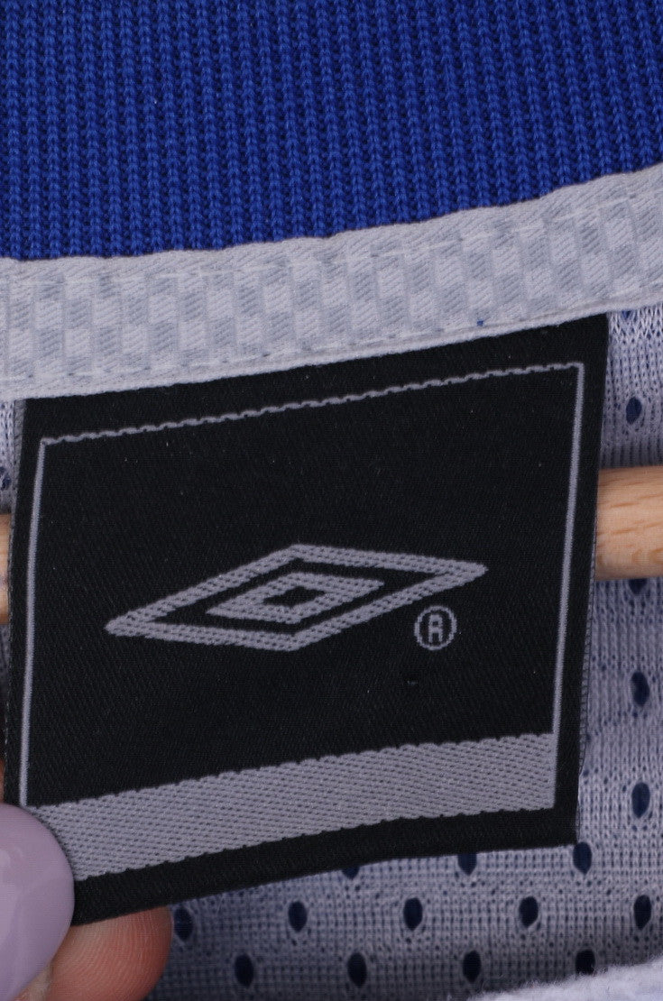 Umbro Karlskoga Sportklubb Maglia da uomo L Blu Manica lunga Greci