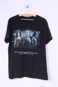 Superman Mens XL T- Shirt Graphic Cotton Black Batman v Superman Dawn of Justice