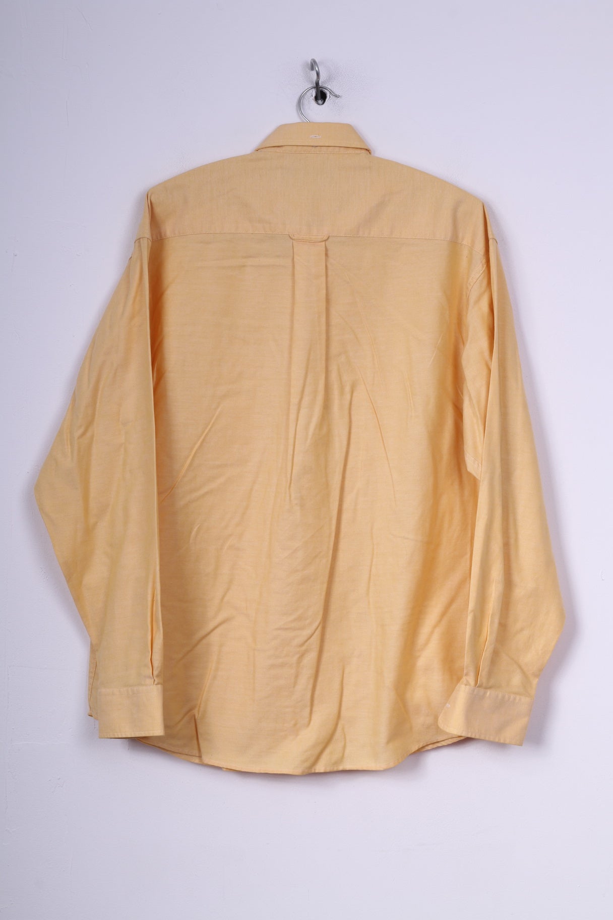 Ben Sherman Mens 15.5 39/40 XL Casual Shirt Button Down Collar Yellow Long Sleeve