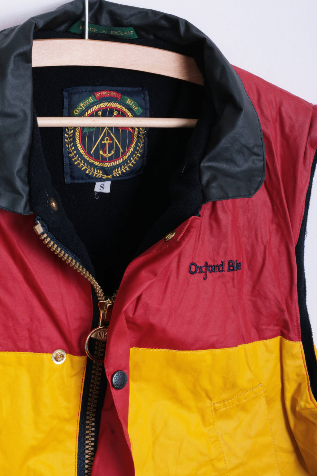 Oxford Blue Mens S Bodywarmer Vest Gilet British Millerain - RetrospectClothes