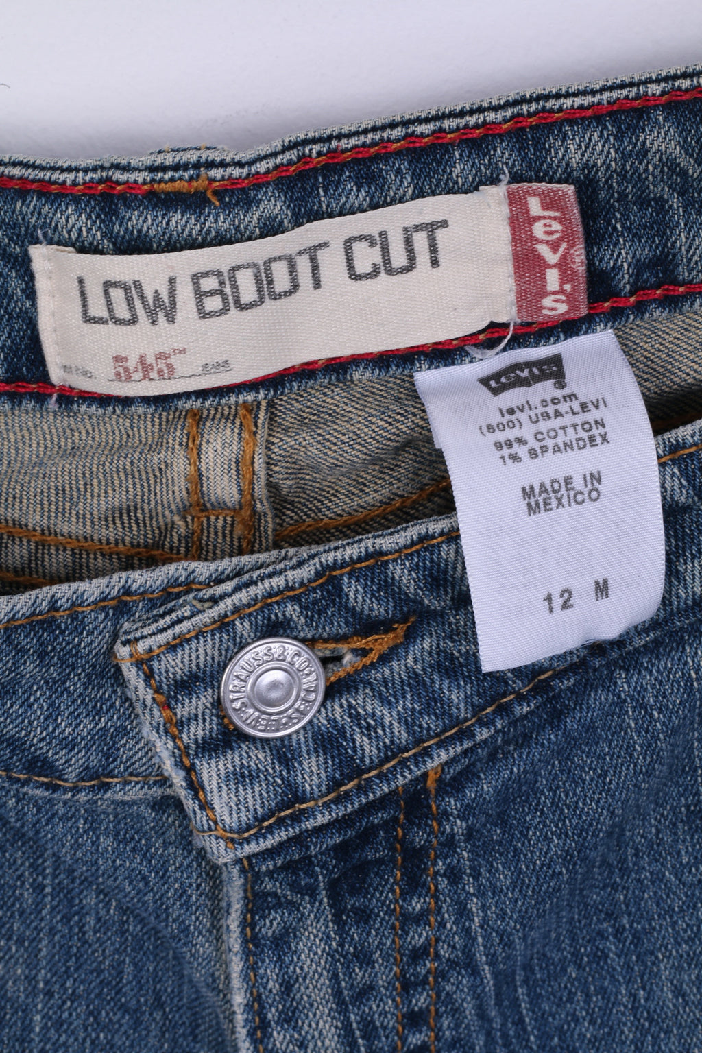 Levi Strauss&Co Womens XL Trousers Denim Jeans Low Boot Cut 545