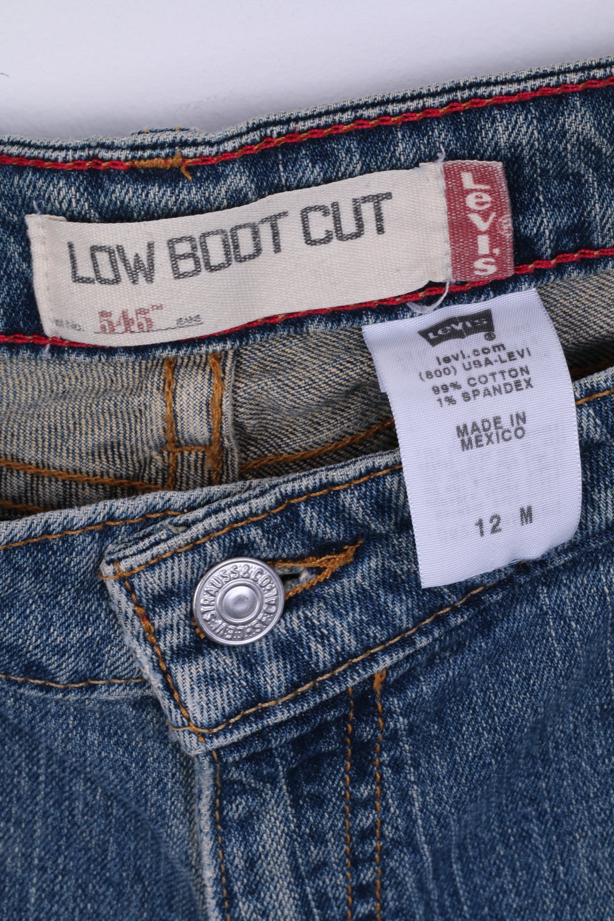 Levi Strauss&Co Womens XL Trousers Denim Jeans Low Boot Cut 545