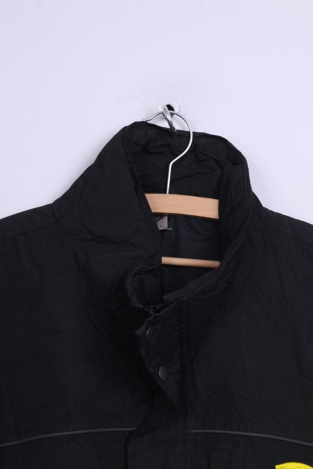 Switcher Mens XL Jacket Full Zipper Nylon Waterproof Black Hood