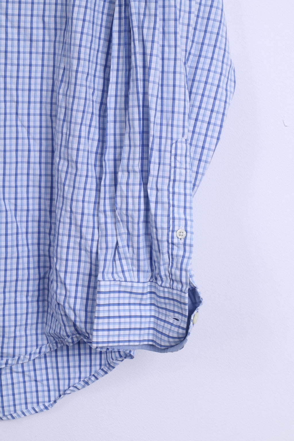 Barbour Chemise décontractée pour homme en coton bleu à manches longues et col boutonné à carreaux