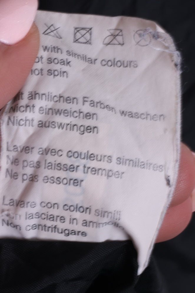 Switcher Mens XL Jacket Full Zipper Nylon Waterproof Black Hood