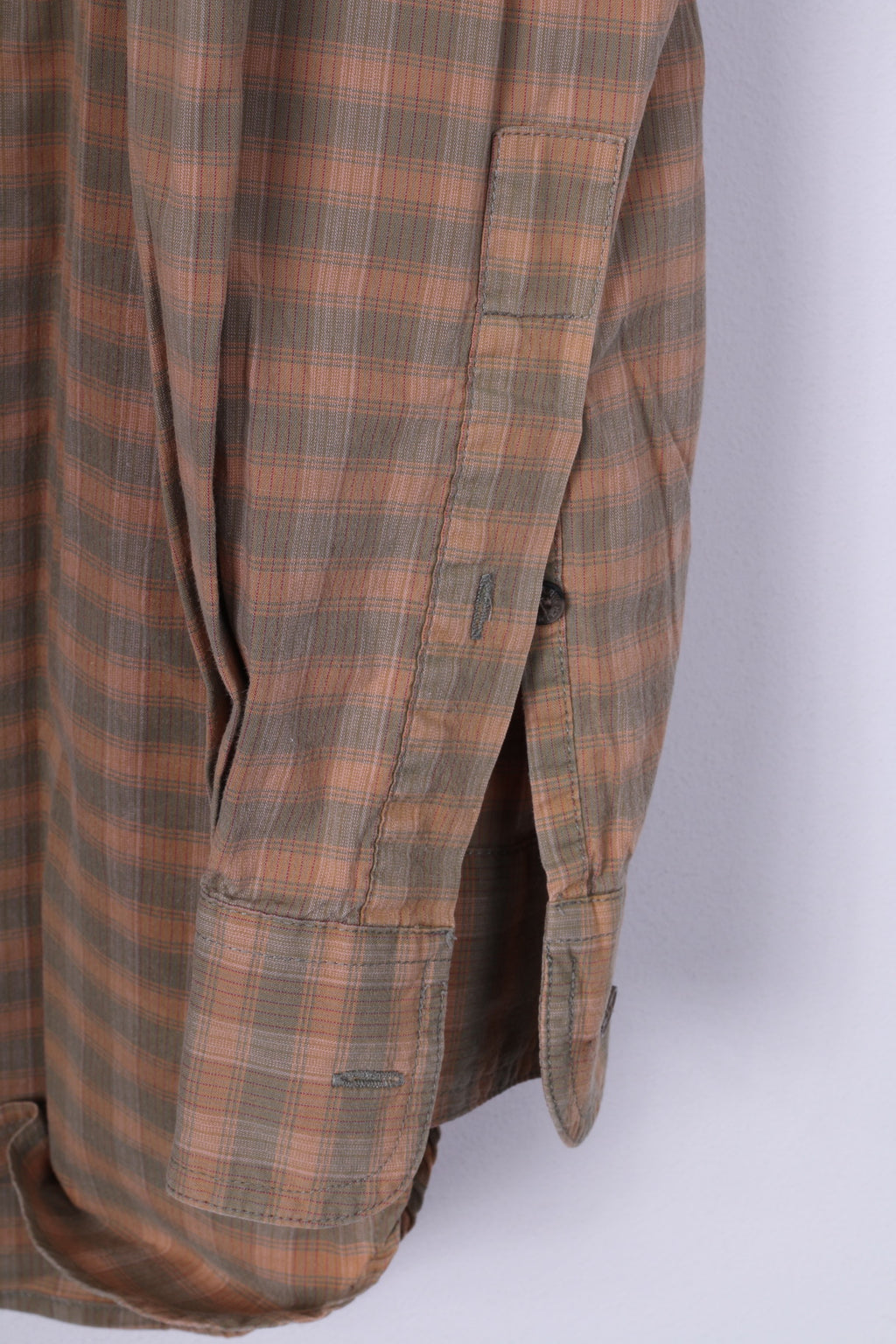 Deer Hunter Mens 39/40 XL Casual Shirt Check Button Down Collar Long Sleeve