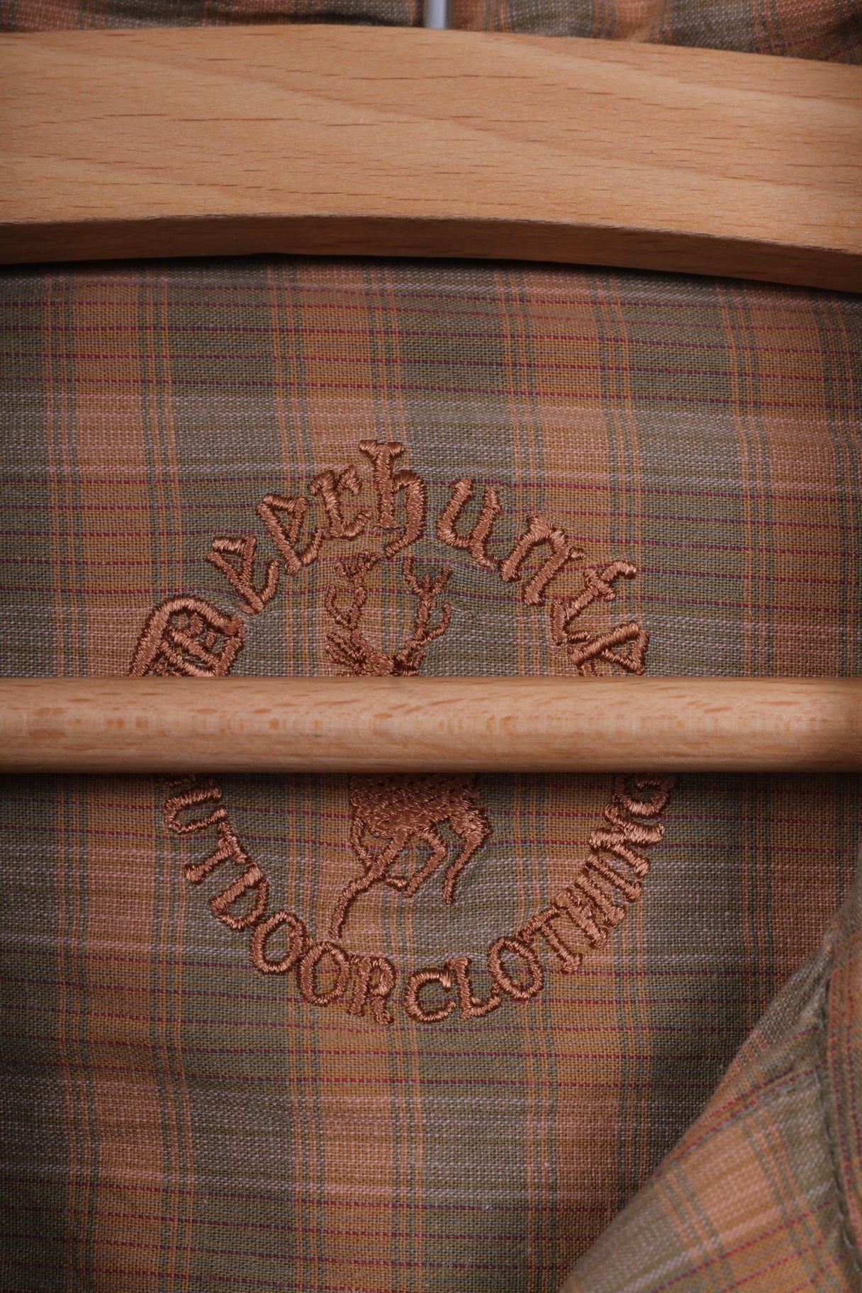 Deer Hunter Mens 39/40 XL Casual Shirt Check Button Down Collar Long Sleeve