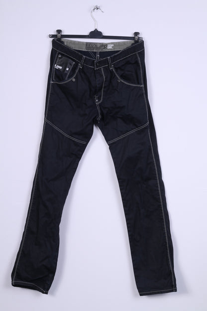 G-STAR RAW Womens W32 L34 Trousers Black Cotton Model  Zero One