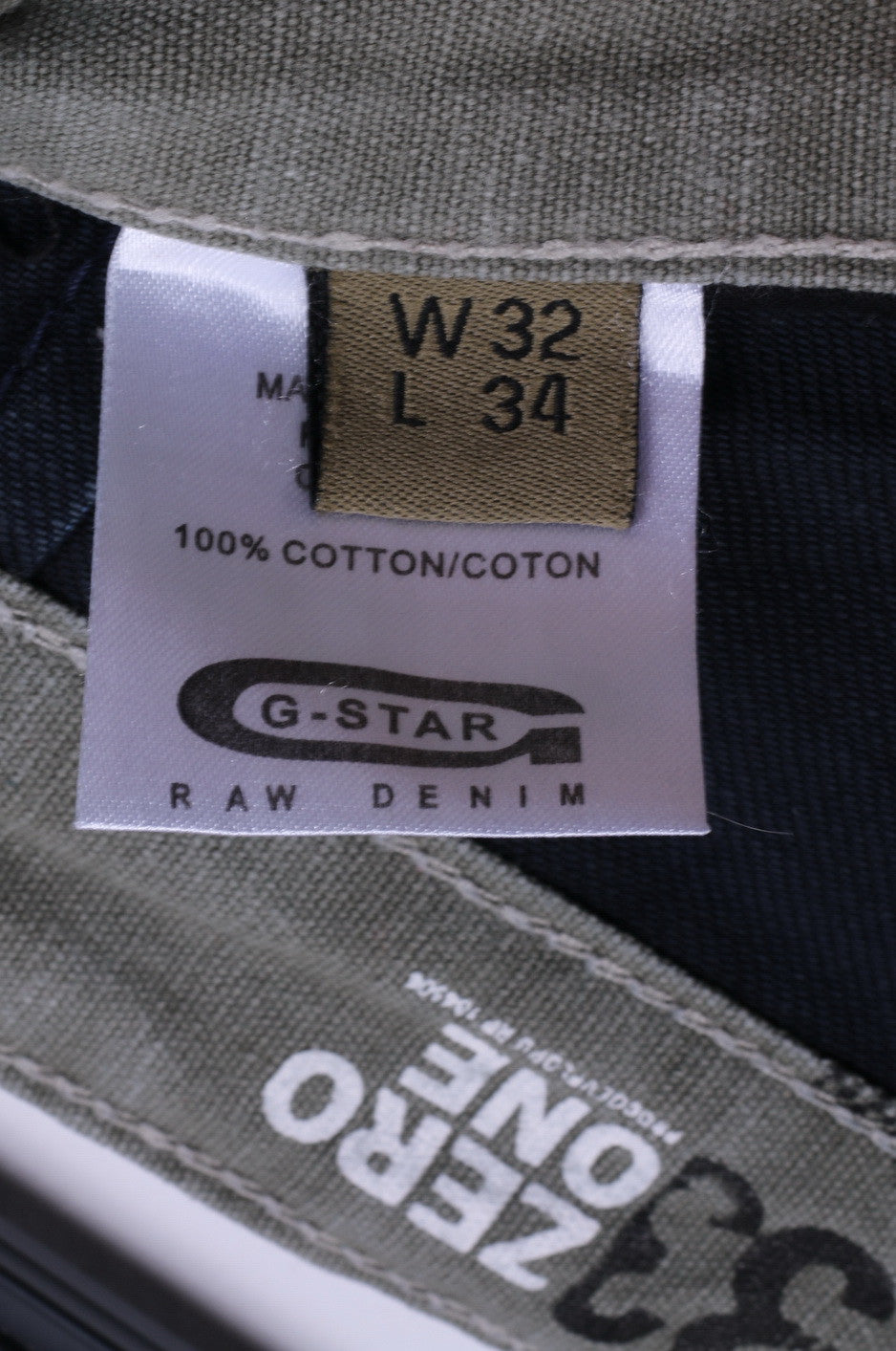 G-STAR RAW Womens W32 L34 Trousers Black Cotton Model  Zero One