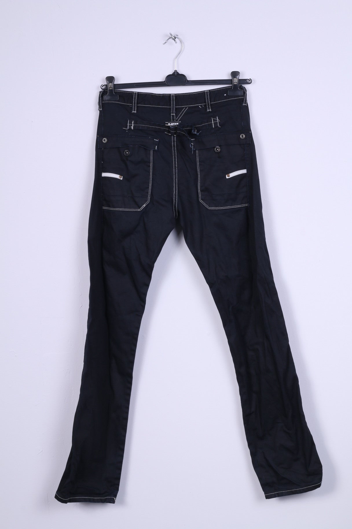 G-STAR RAW Womens W32 L34 Trousers Black Cotton Model  Zero One