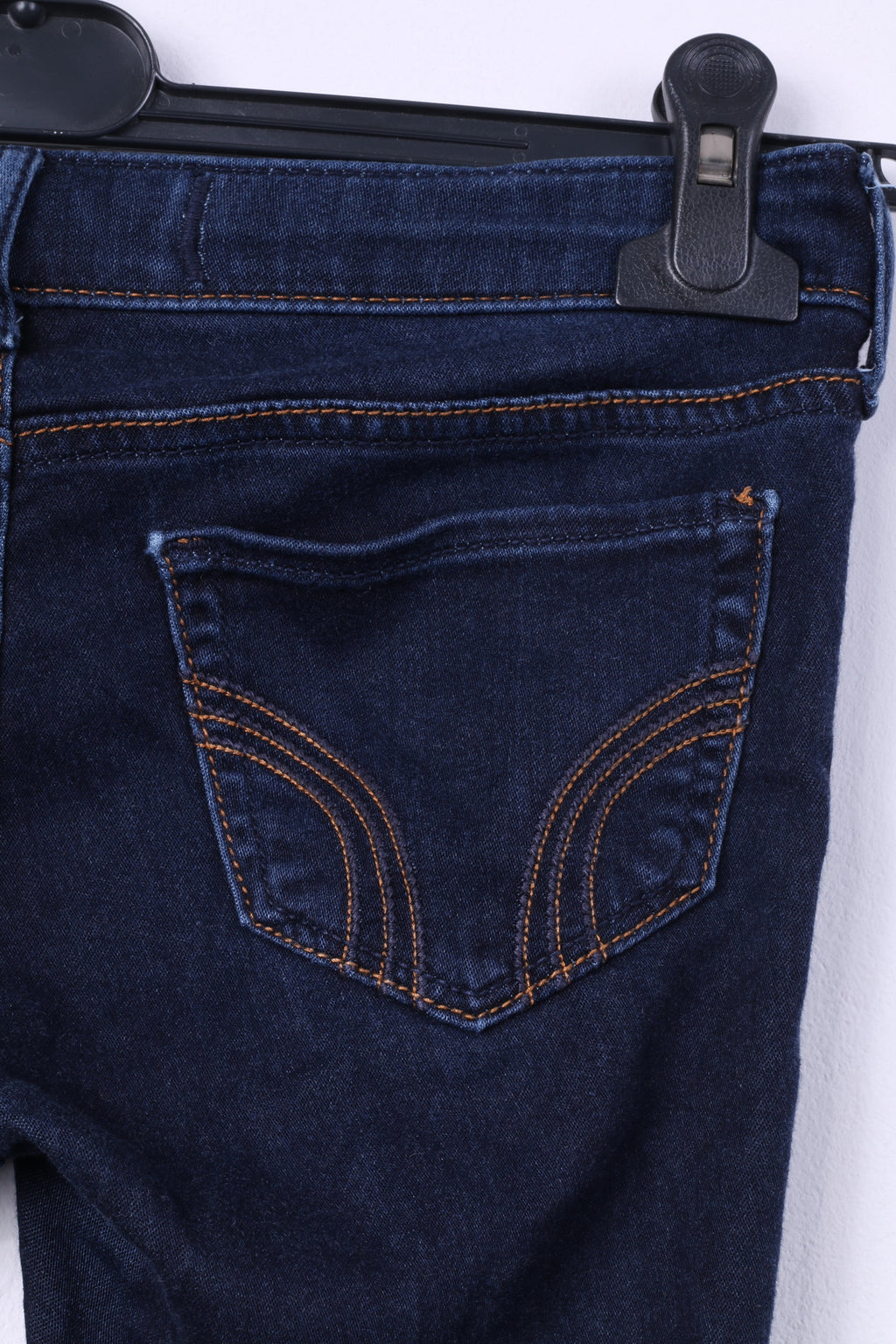 Hollister California Womens 0 W24 L29 Trousers Denim Navy Cotton Jeans