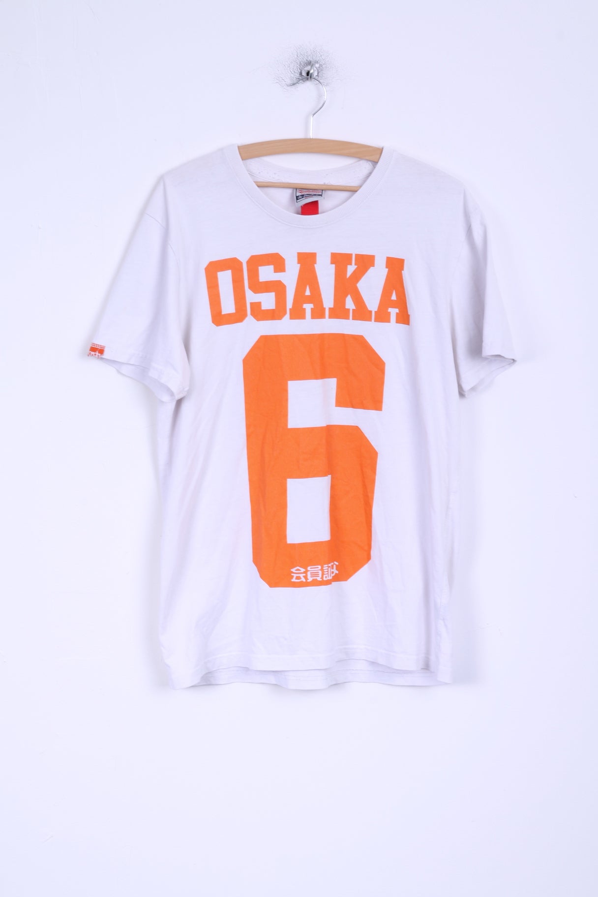 T-shirt da uomo XL Superdry Camicia in cotone bianco OSAKA Japan