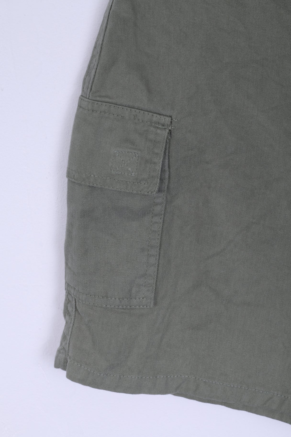 O zone Womens 12 M Shorts khaki Hight Waist Cotton