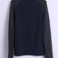 Abercrombie & Fitch Mens XL Sweater Navy Zip Up Muscle Lambswool AF 92