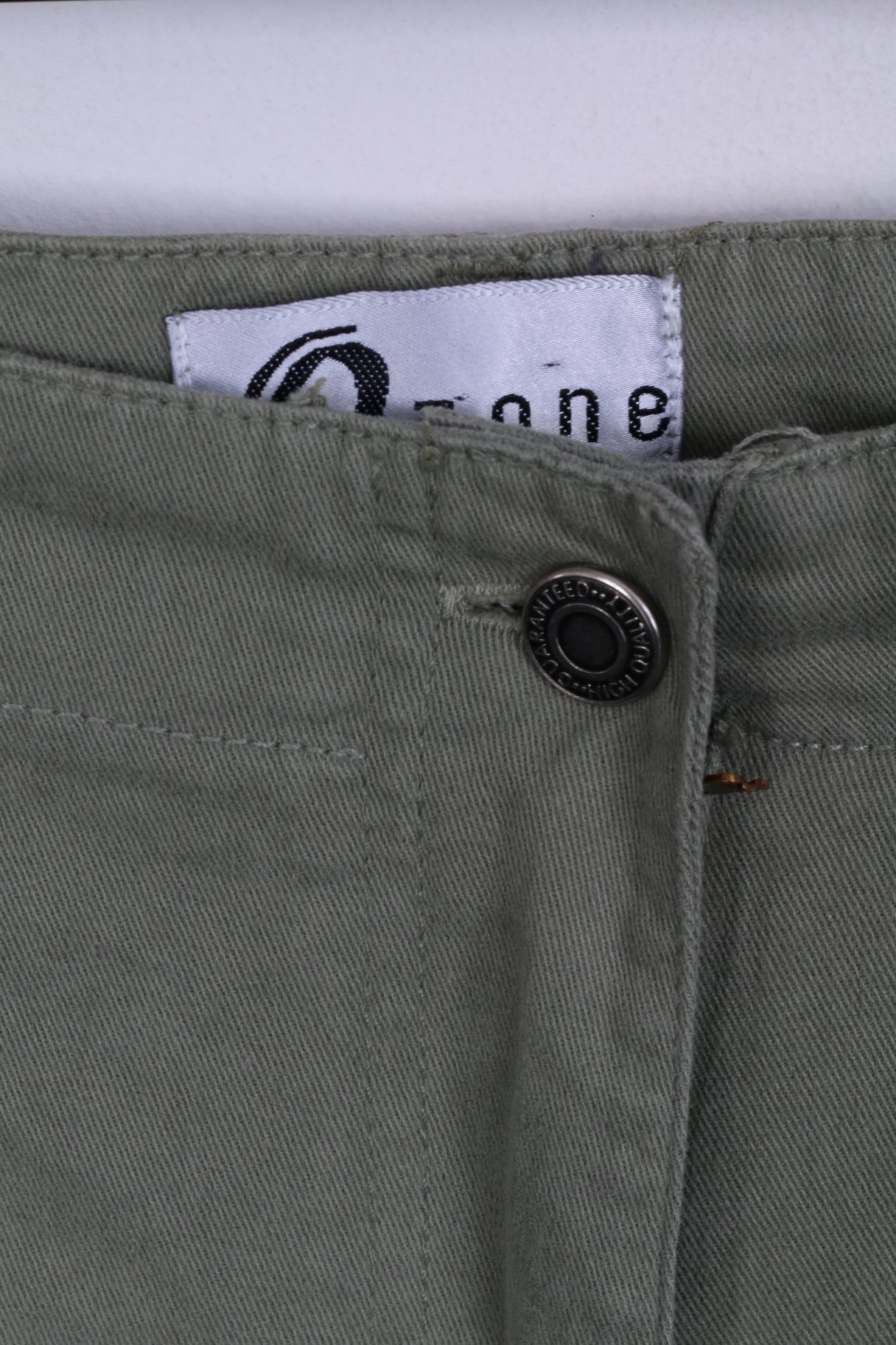 O zone Womens 12 M Shorts khaki Hight Waist Cotton