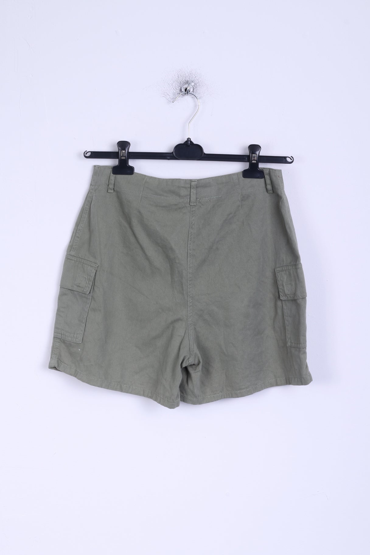 O zone Womens 12 M Shorts khaki Hight Waist Cotton