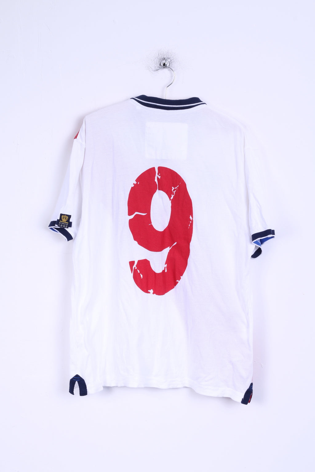Next Mens XL Polo Shirt Cotton England No 9 White