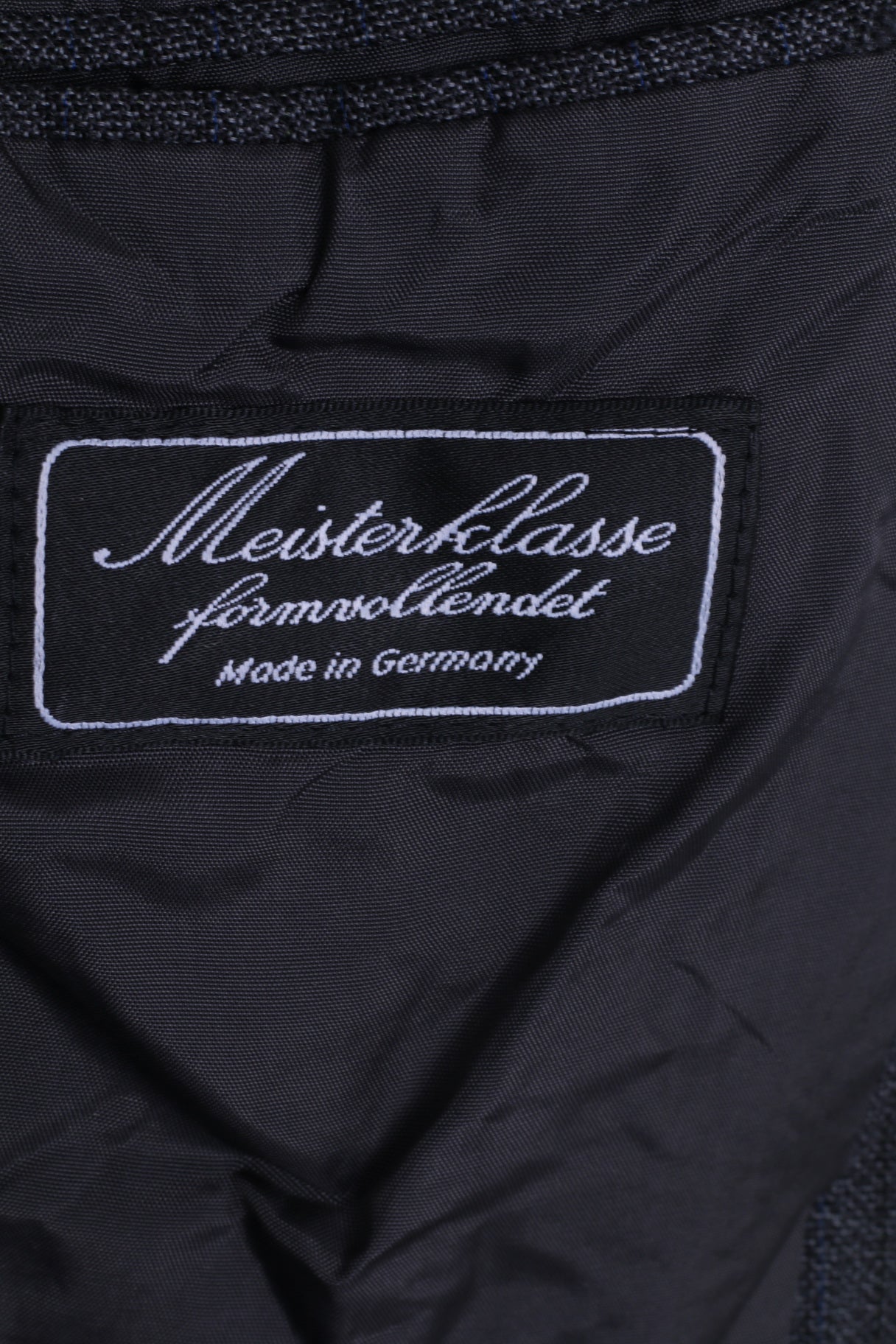 SAKO Giacca da uomo 24 S Giacca monopetto a righe in lana grigio blu