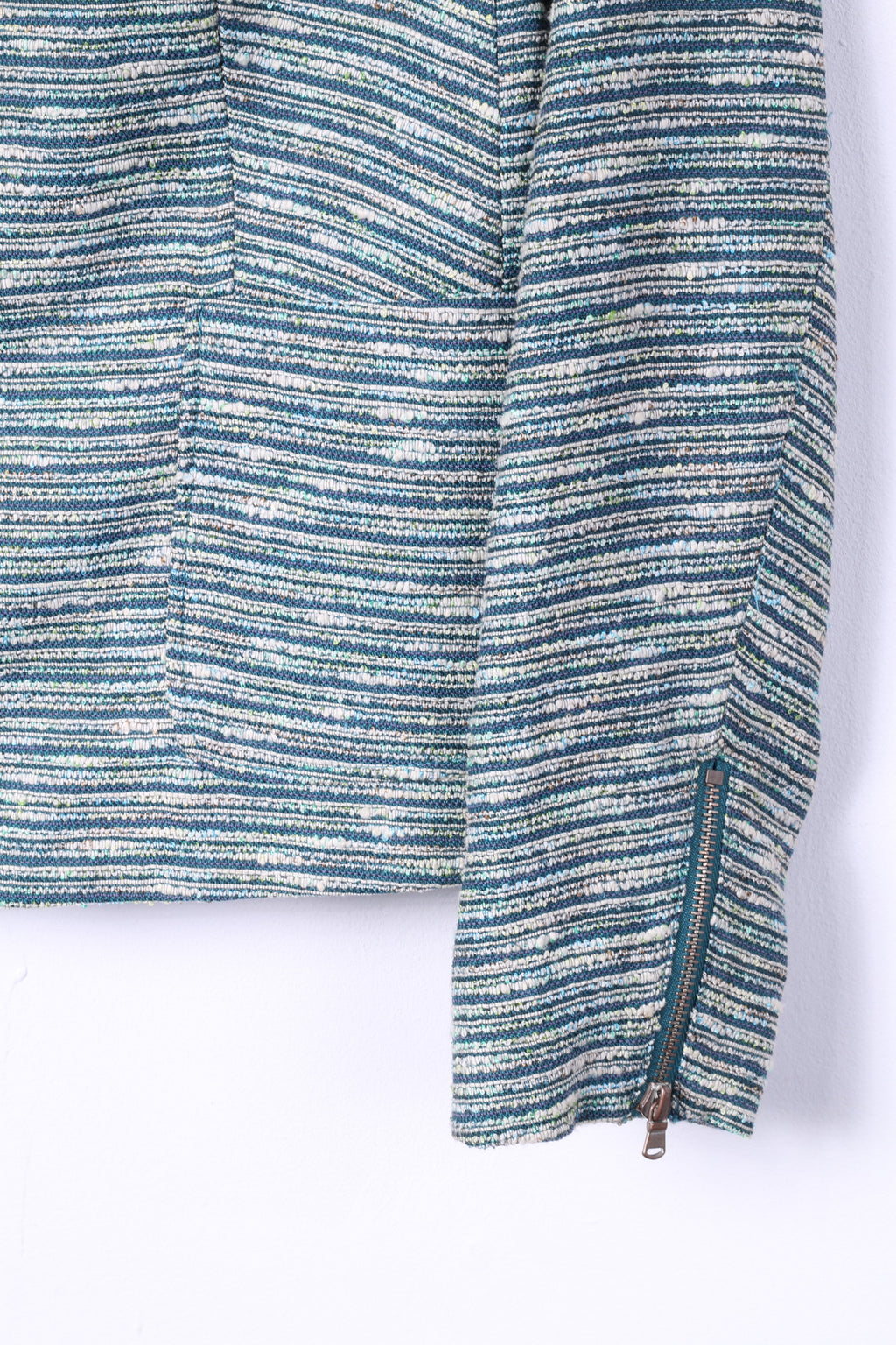 Esprit Femmes 18 44 Blazer Vert Stiped Col Montant Veste Top