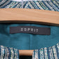 Esprit Women 18 44 Blazer Green Stiped Stand Up Collar  Jacket Top