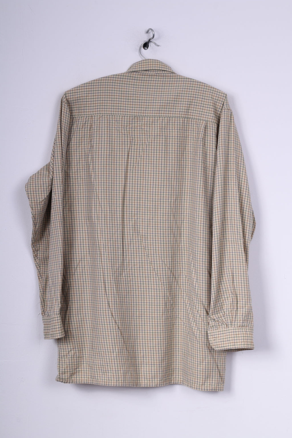 Champion Chemise décontractée M Homme Beige Carreaux Manches Longues Coton Outdoor 