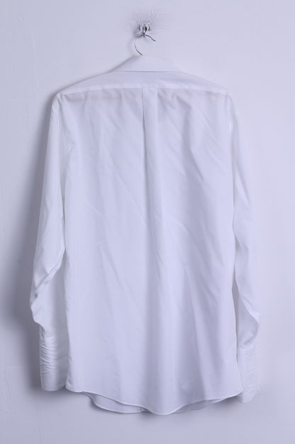 Brooks Brothers Mens 16.5 34 XL Formal Shirt White Cotton Long Sleeve
