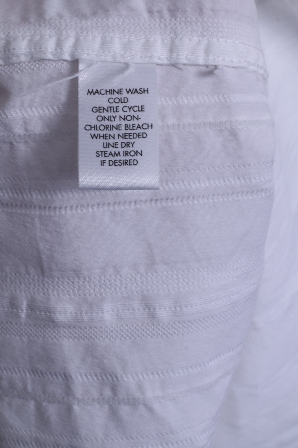 Calvin Klein Mens S Casual Shirt White Modern Fit Cotton Long Sleeve Striped