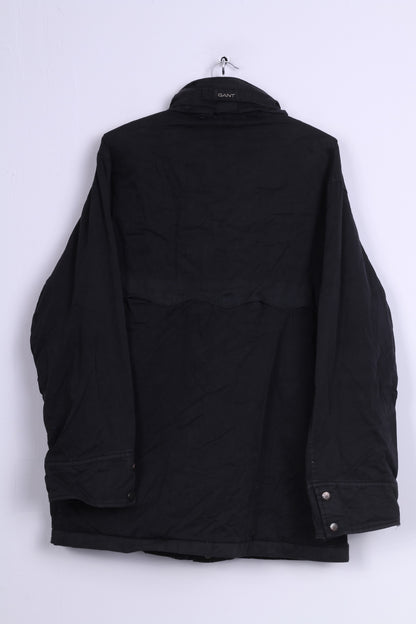 Gant Mens M Jacket Harrington Cotton Black Full Zipper