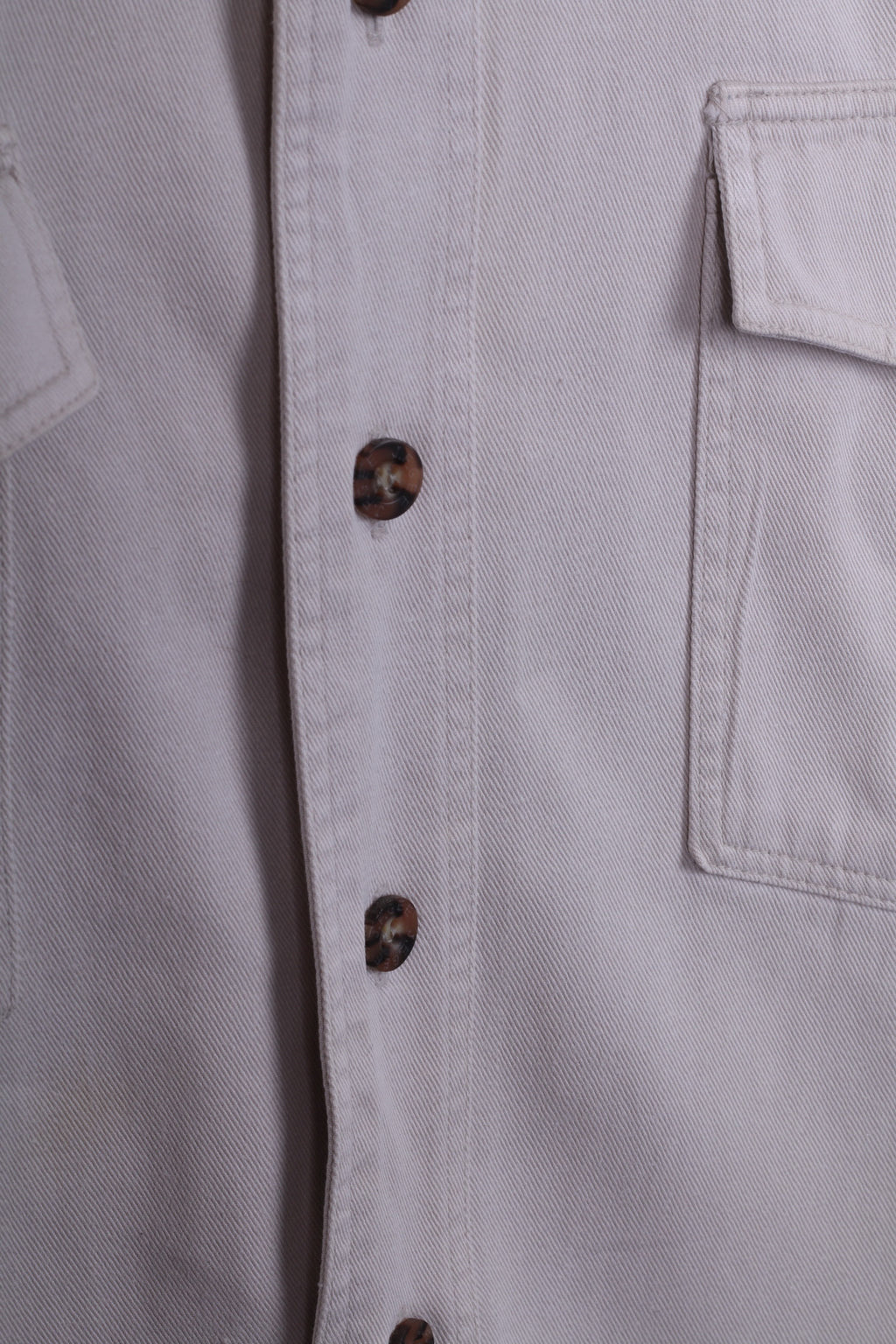 John F.Gee Jeanswear Camicia casual da uomo 41/42 XL Jeans Bottoni dettagliati beige