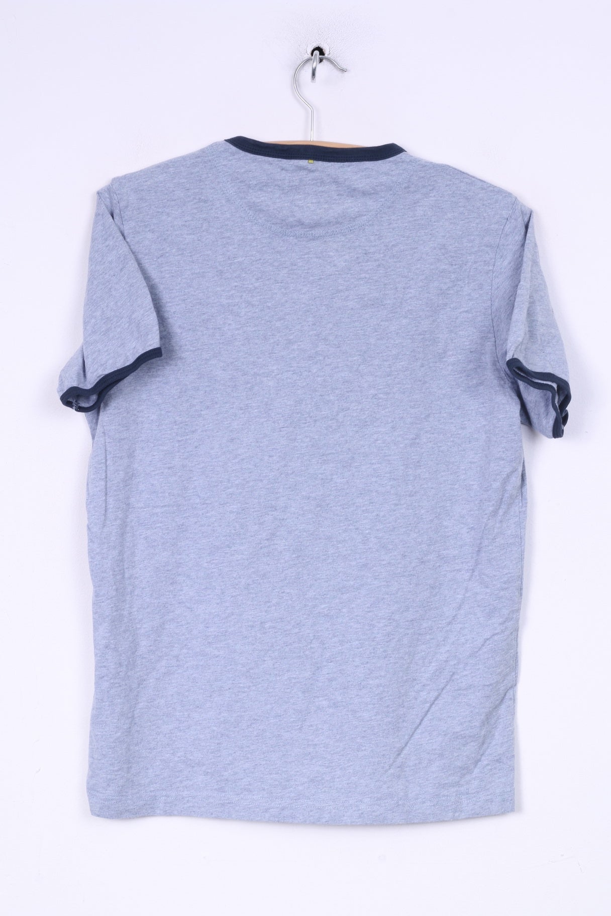 T-shirt da uomo Pretty Green S, girocollo, tasca estiva, in cotone grigio 