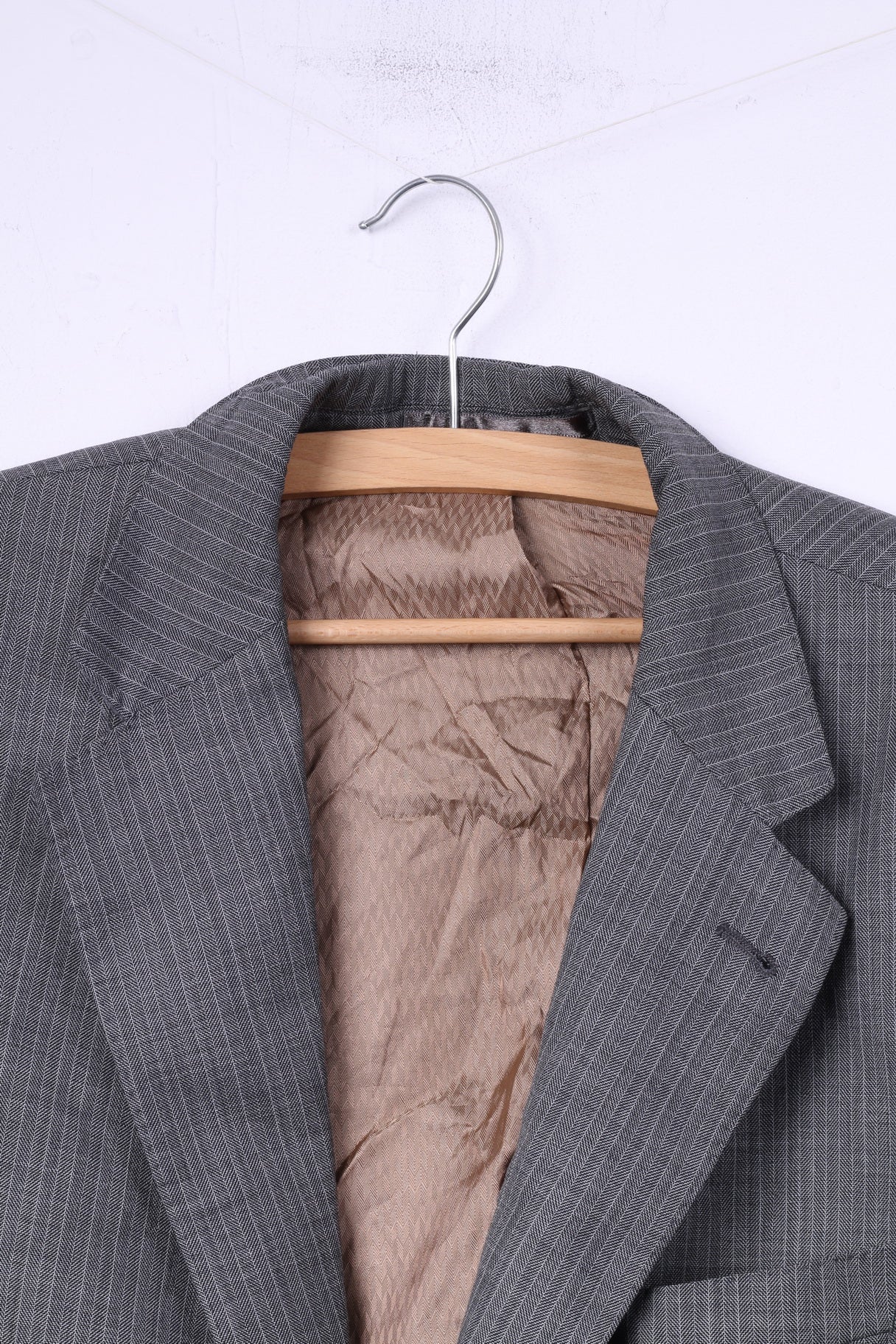 Top con spalline monopetto monopetto a quadri grigi da uomo Racing Green 52 Blazer