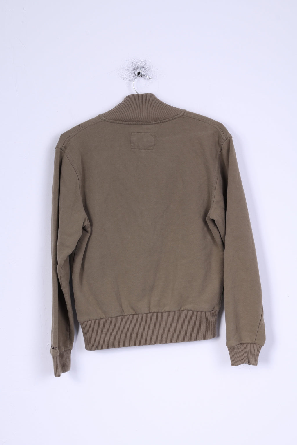 Berghaus Femme 14 M Sweatshirt Vert Coton Zippé Sportswear