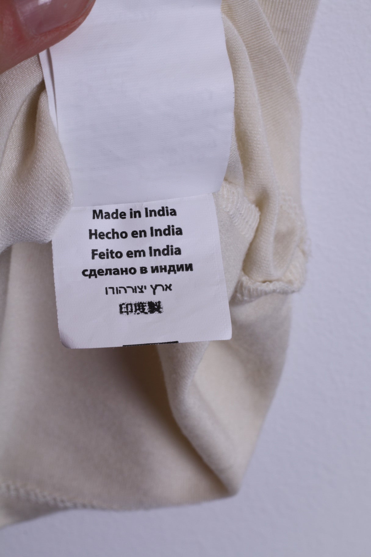 Versace Jeans Couture Womens M Shirt Cream Stretchy Big Necline