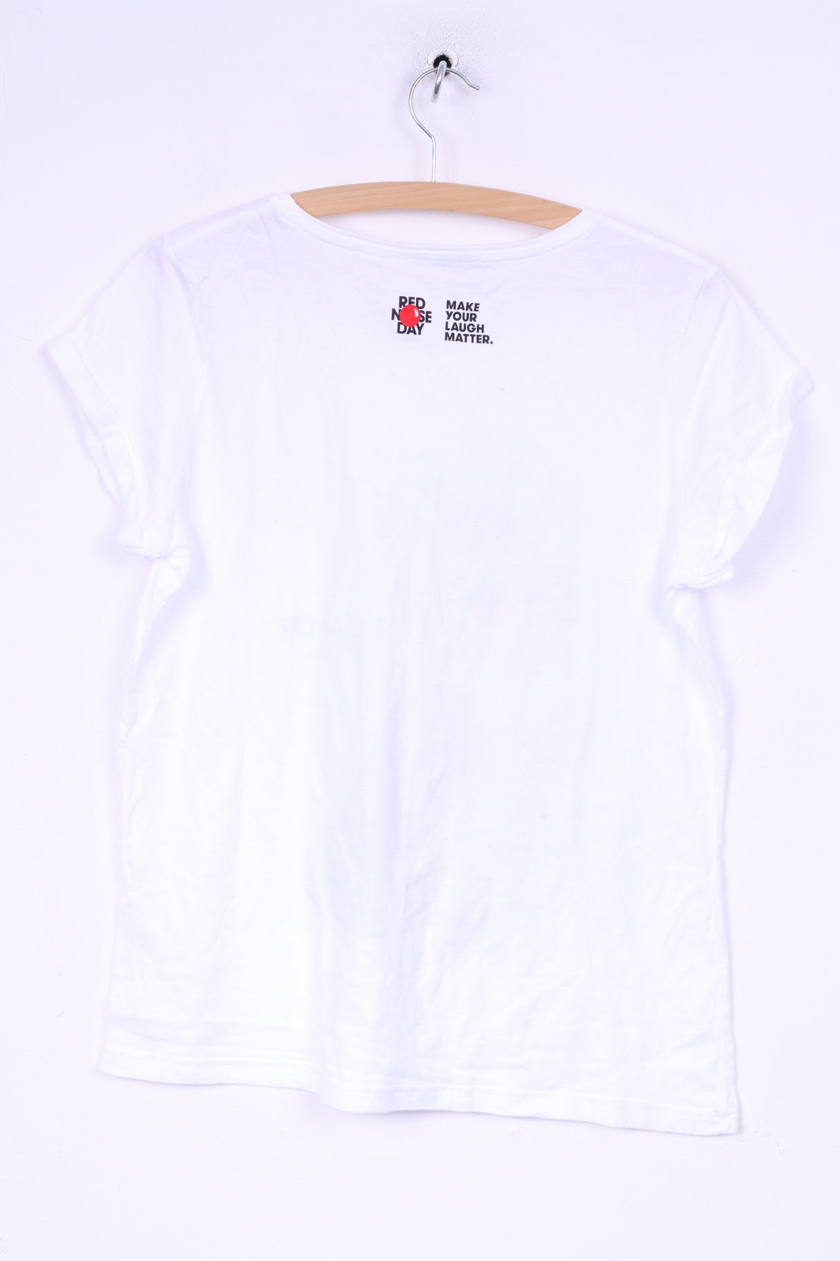 T-shirt da donna L con grafica Comic Relief Greated Eleanor di Rankin Cat Red Nose in cotone bianco 