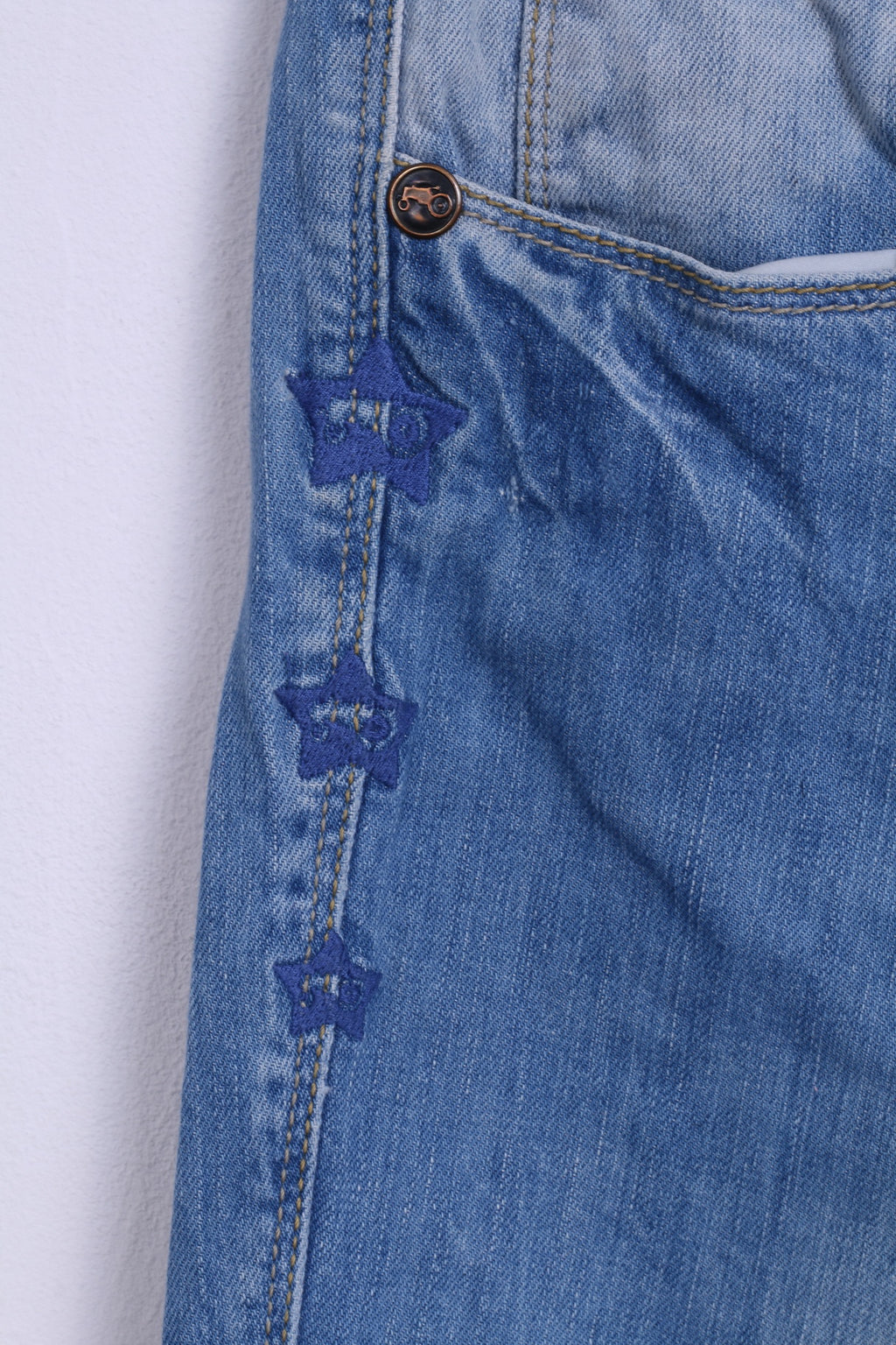 Moods of Norway Mens W36 L32 Trousers Cotton Light Blue