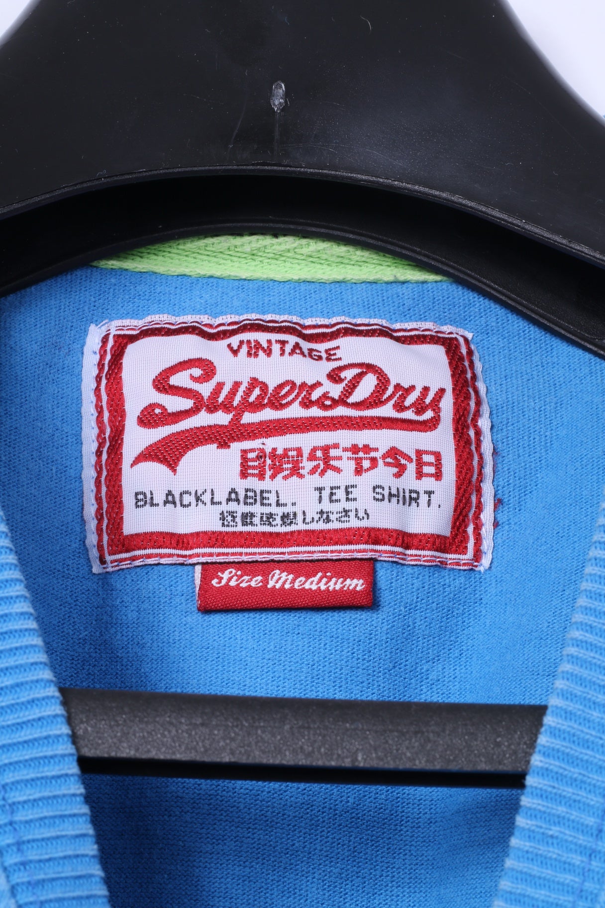 Superdry T-Shirt M Homme Bleu Coton Graphic Scrambler Racing Team Top