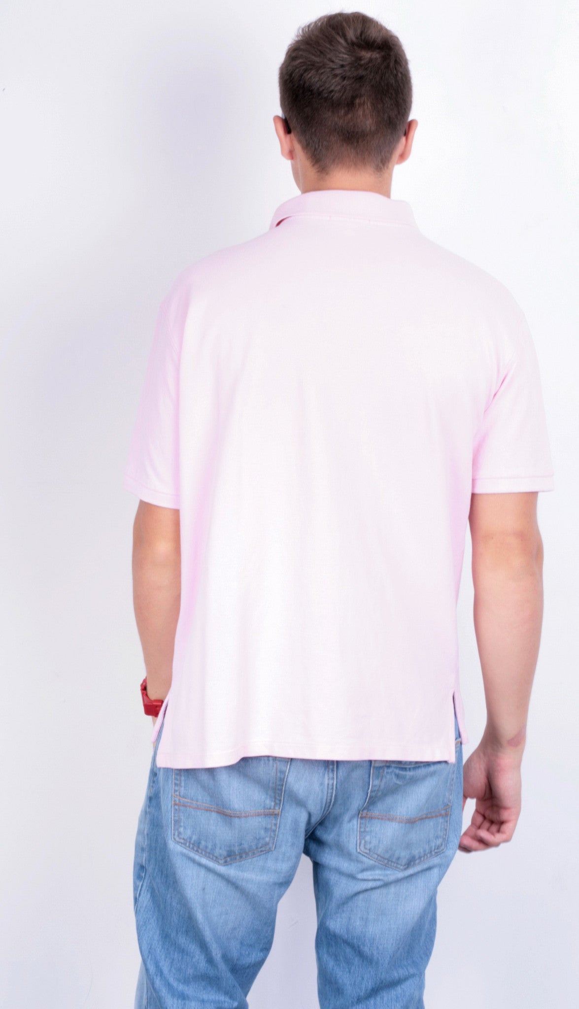 Racing Green Mens XL Polo Shirt Short Sleeve Pink Standard Fit - RetrospectClothes