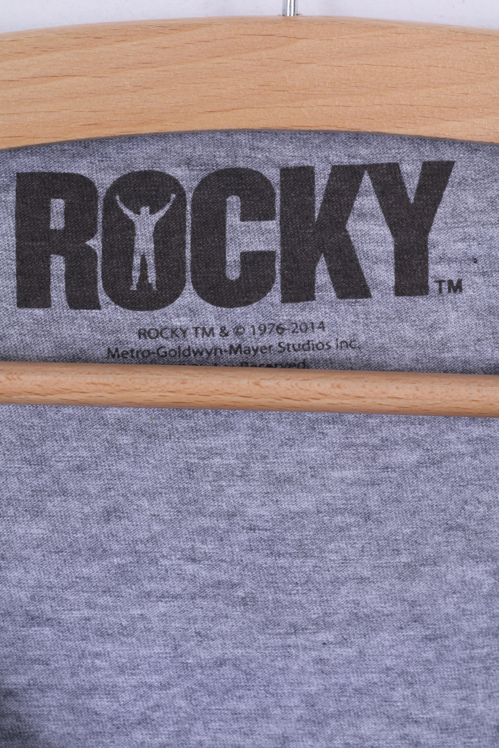 Rocky T-Shirt XXL Homme Gris Coton Graphique Boxe Rocky Balboa