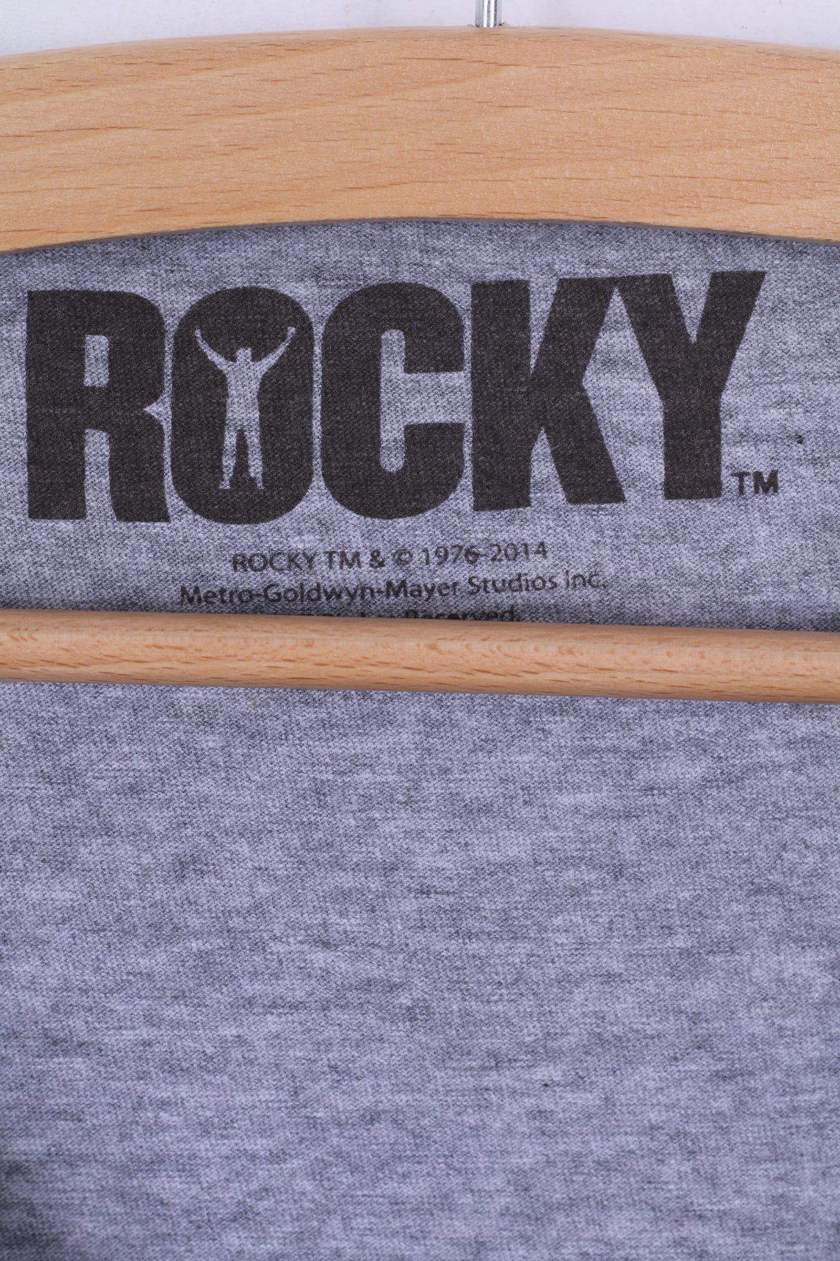 Rocky T-Shirt XXL Homme Gris Coton Graphique Boxe Rocky Balboa