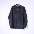 Pier Angelin Giacca bomber da uomo 44 54 XL leggera con bottoni blu scuro