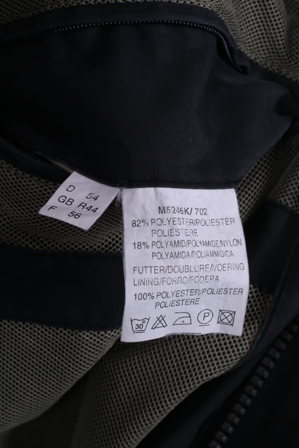 Pier Angelin Mens 44 54 XL Bomber Jacket Lightweight Navy Buttoned Top