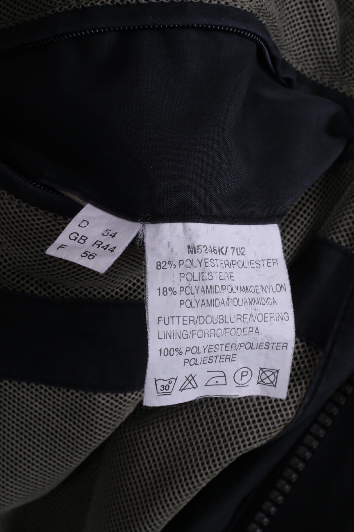 Pier Angelin Mens 44 54 XL Bomber Jacket Lightweight Navy Buttoned Top