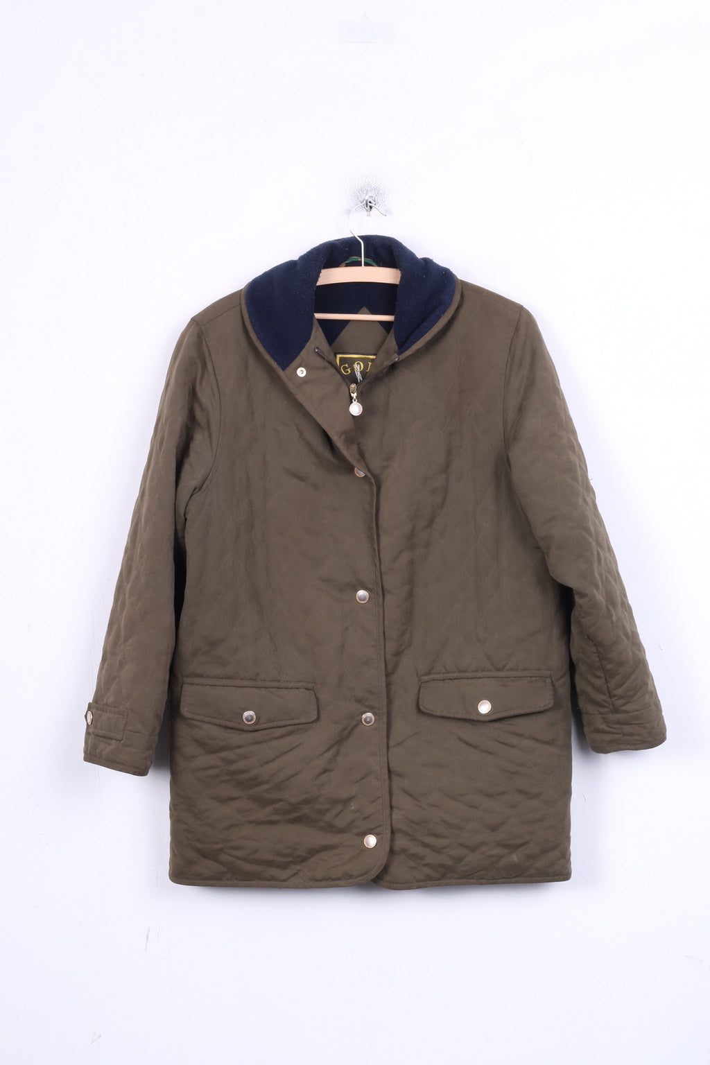 RED GREEN Womens S Jacket Padded Khaki Golf Sport Thermal Insulation - RetrospectClothes